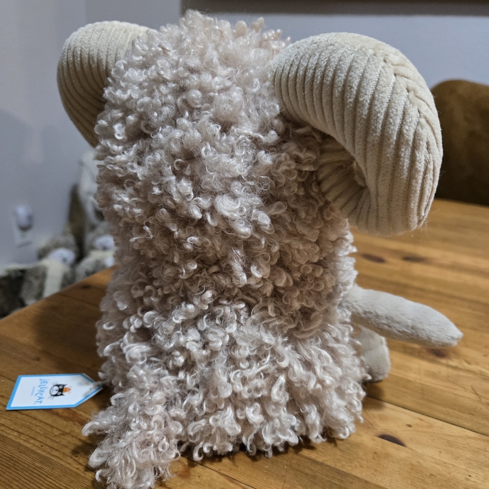 Jellycat Ramsley Sheep ๐ 13x5.1x5.5" Soft and Plush NWT - Picture 3 of 5